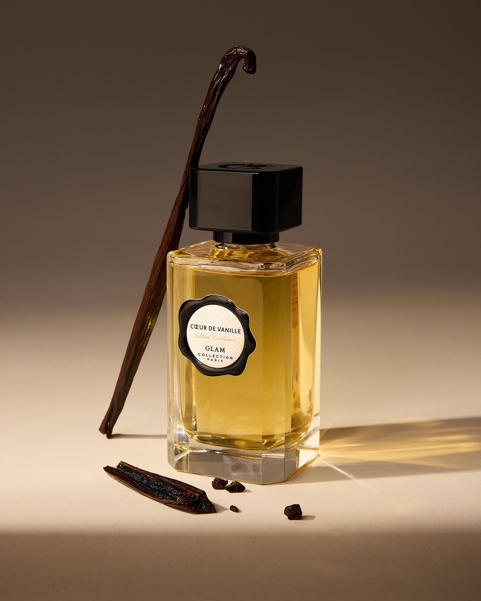 flacon de parfum de Glam collection paris : Coeur de vanille